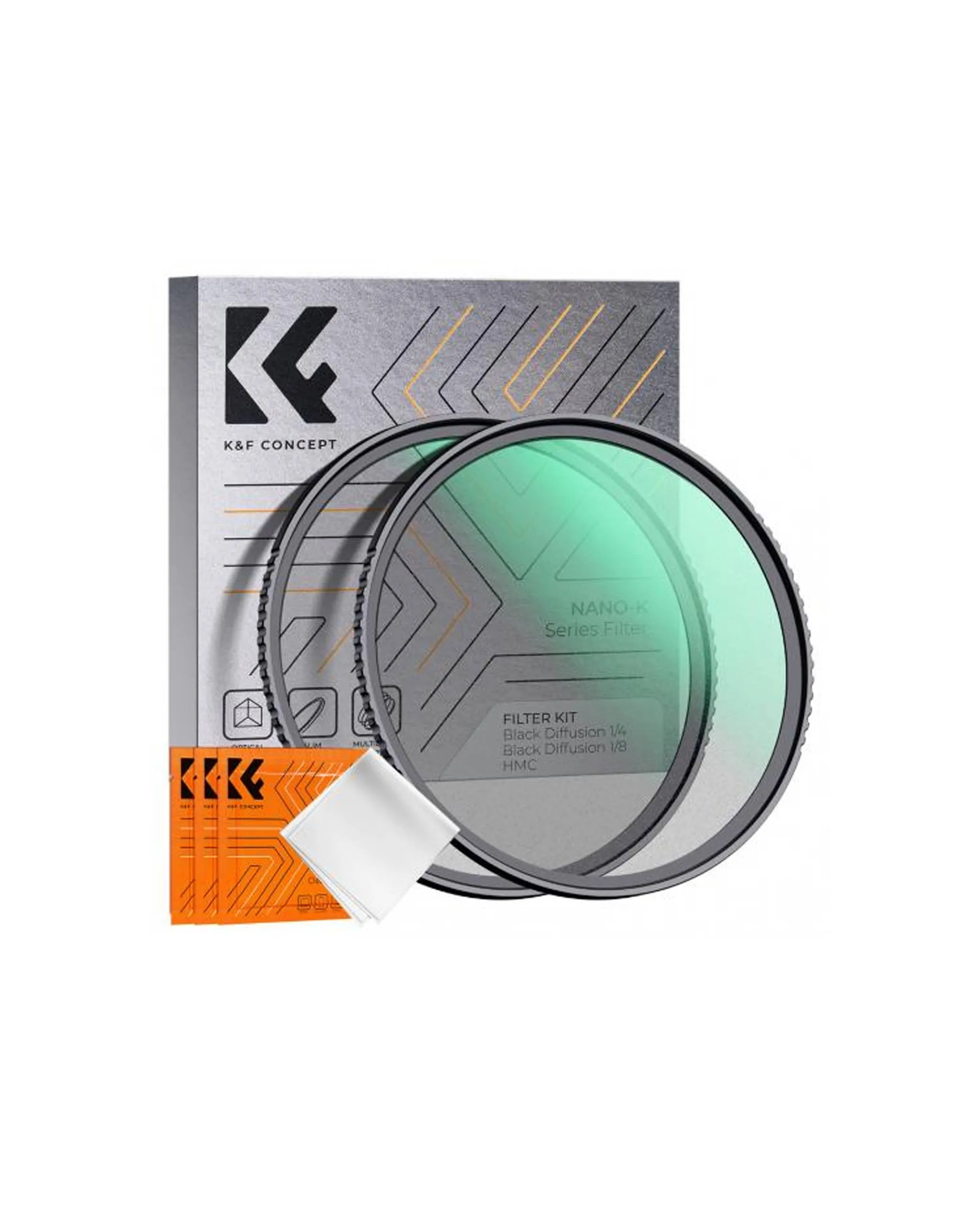 K&F Concept Black Pro Mist 1/4 + 1/8 (82 mm) - wynajem Gdańsk